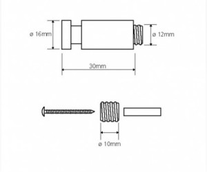 Крючок Bemeta Neo 104506095 1.6 x 3 x 1.6 см, хром матовый