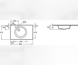 Стеклянная раковина Jacob Delafon Odeon Rive Gauche EB2562-DE3, 80 см, бронза, матовая