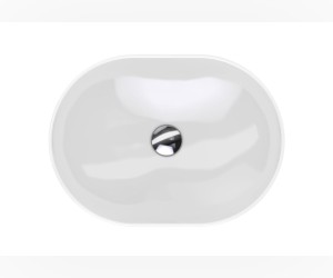 Раковина Geberit Variform 500.774.01.2 55 x 40 см овальная, накладная, без перелива