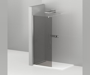 Душевое ограждение Cezares Liberta-L-1-110-GR-Cr 110 x 195 см, стекло графит, профиль хром