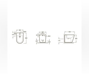 Биде Jacob Delafon Rodin+, напольное EBJ0002-00