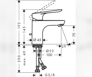 Комплект смесителей Hansgrohe Logis E 70 (a), SetLogisE70A