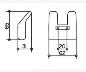 Крючок Keuco Collection Moll 12713 010000 для полотенца двойной