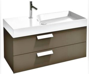 Тумба под раковину Jacob Delafon Rythmik 100 см, EB1304-G80 цвет Светло- коричневый