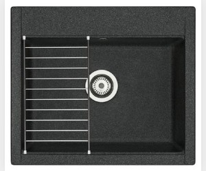 Мойка кухонная Акватон Делия 60, 1A715232LD210, 60.2 х 51.7 х 21.8 см, графит