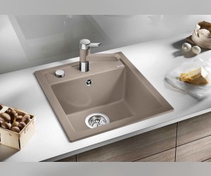 Раковина Blanco Dalago 45 517157, алюметаллик, с клапаном-автоматом, 46,5 x 51 см