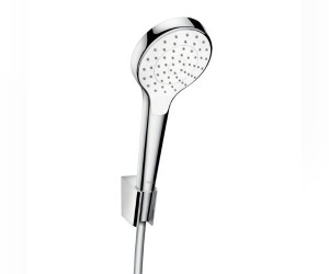 Душевой гарнитур Hansgrohe Croma Select S 1jet EcoSmart 26575400, штанга 90 см, белый/хром