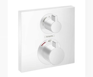 Смеситель Hansgrohe Ecostat S для душа, термостатический, белый матовый, 15714700