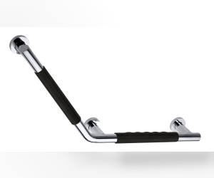 Поручень 135° - правый, черная резина Bemeta