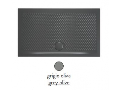 Поддон ArtCeram Texture 140 х 80 х 5,5 см, PDR022 15; 00, прямоугольный, цвет - grigio oliva (серый), из искусственного камня