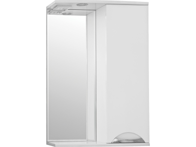 Зеркало-шкаф Style Line Жасмин 55/С ЛС-00000039, 55 см, правое, подвесное, белое