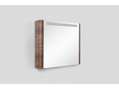 Зеркальный шкаф Am.Pm Sensation M30MCR0801NF, цвет - орех, с подсветкой, правый, 80 см